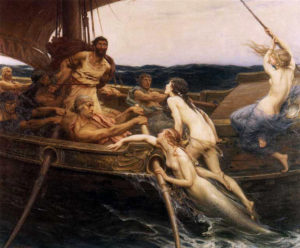 Ulysses (Odysseus) and the Sirens. Herbert James Draper, 1909